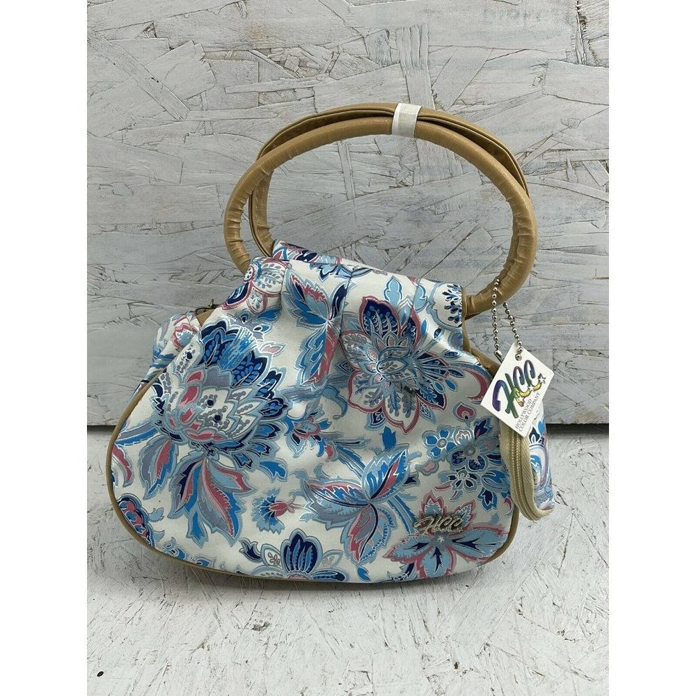 Blue/ Pink Floral HCC Mini Handbag W/ Coin Purse Small NWT!